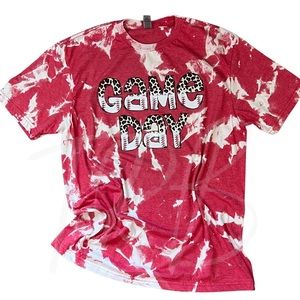 Baseball Game Day Shirt Bleached